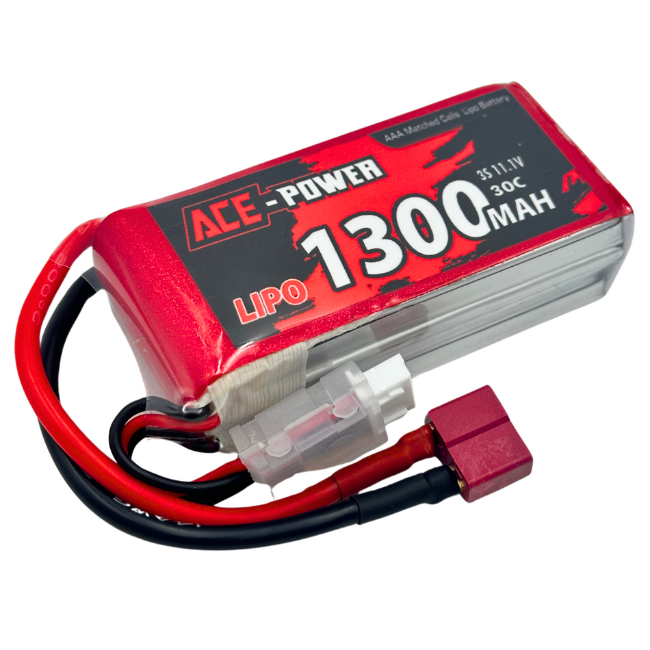 ACE Power 1300mAh 3s 11.1v LiPo Battery w/ Deans Connector