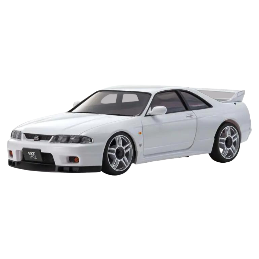 京商 MINI-Z 2台 XNAVI GT-R・GT-RV.spec(R33) Kyosho Nissan Skyline GT-R V.Spec R33 Mini-Z ASC MA-020 White