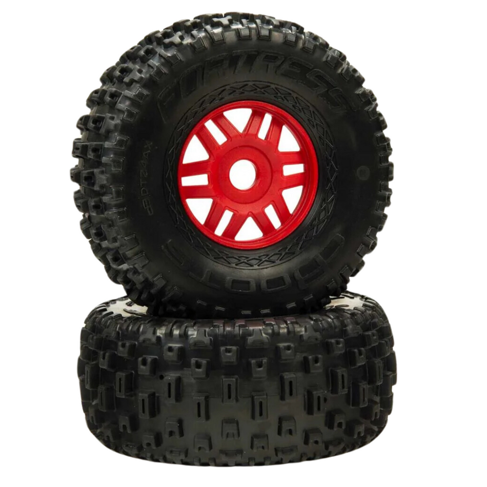 Arrma dBoots Fortress Tyre, Red, 2 Pieces, Mojave, AR550065