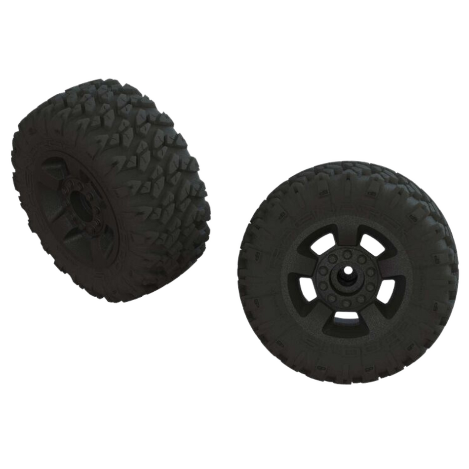 Arrma dBoots Ragnarok MT Tyre Set Glued (Black/2pcs) AR550052