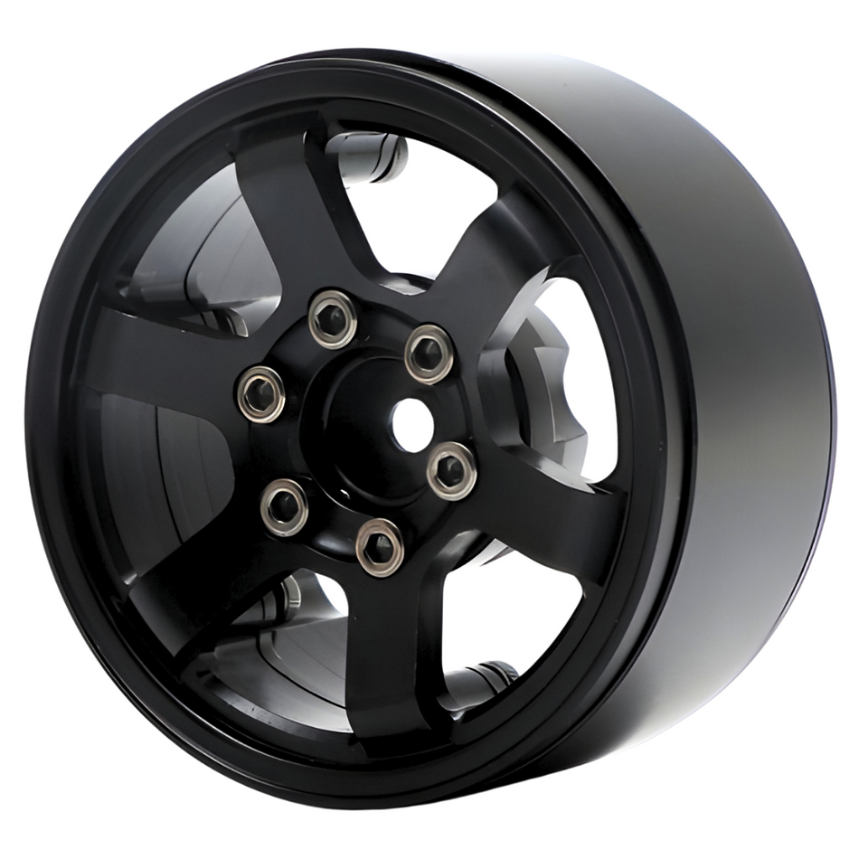 Boom Racing TE37LG Krait 1.9 Beadlock Crawler Wheels (4) Black BRW780914BK