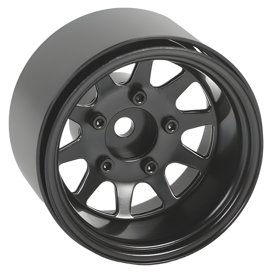 RC4WD Deep Dish Wagon 1.55" Stamped Steel Beadlock Wheels (Black) Z-W0281