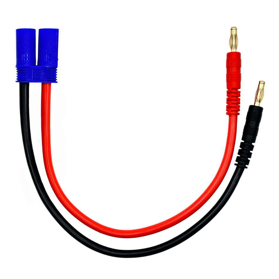EC5 IC5 Charge Cable Lead w/ 4mm Bullets 20cm
