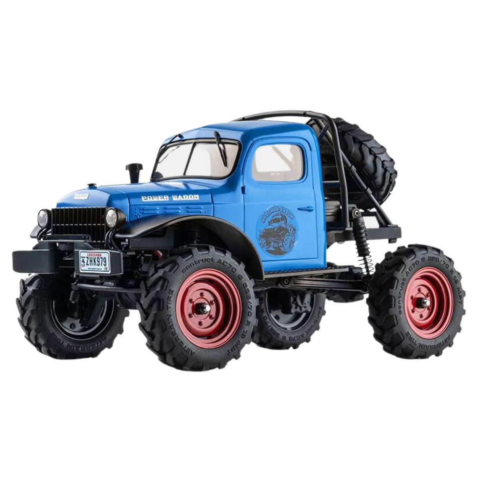 FMS FCX24 Power Wagon 4x4 RTR RC Rock Crawler 1/24th Scale Blue 12401BL
