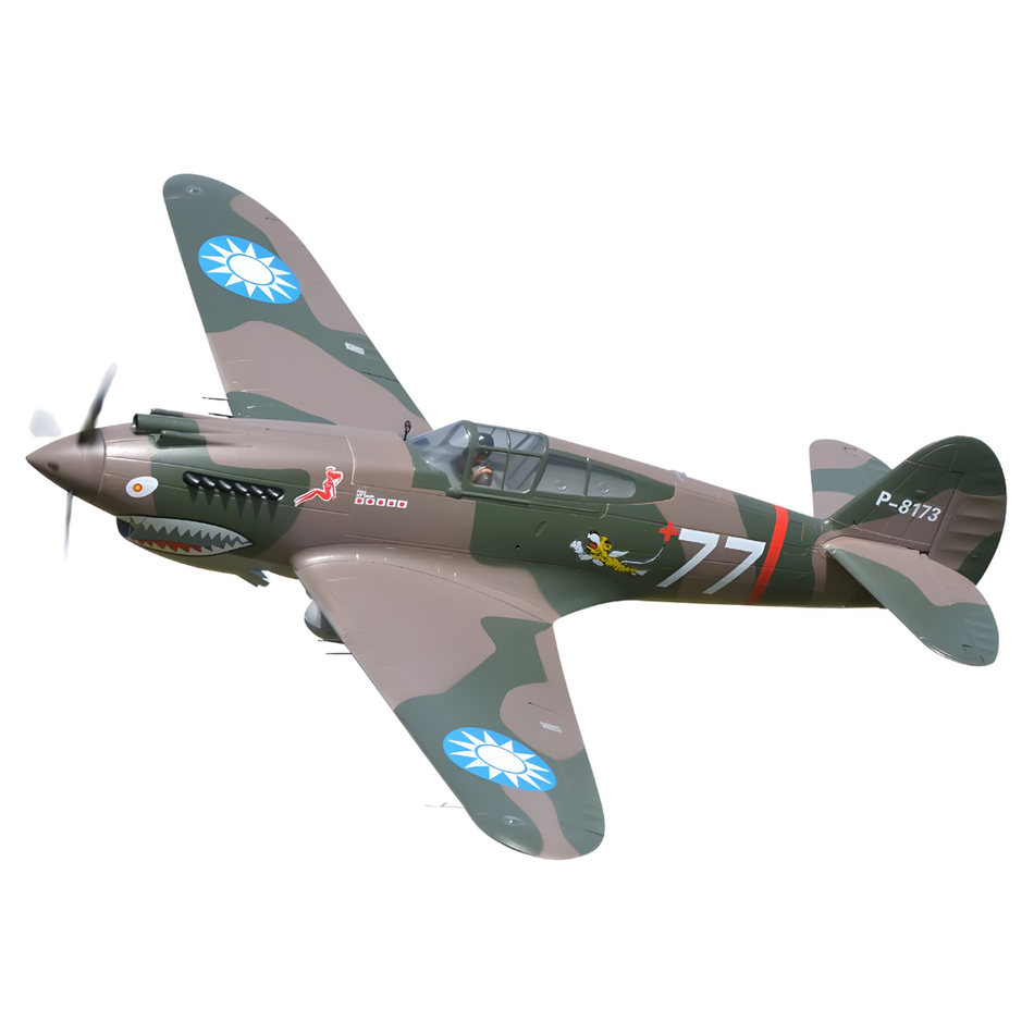 FMS P-40B Warhawk Flying Tiger 1400mm PNP RC Plane W/ Retracts FMS081P