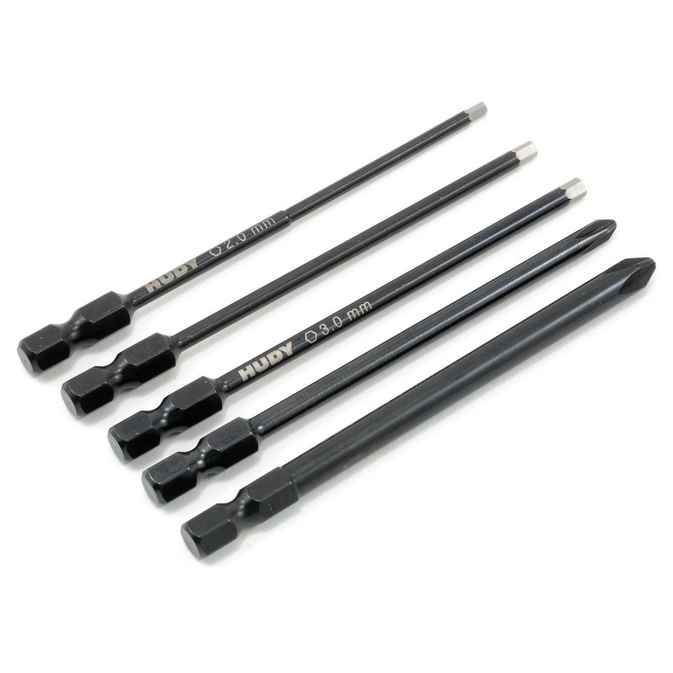 Hudy Power Tool Tip Set (2.0, 2.5, 3.00mm & 4.0, 5.8 Phillips) 190070
