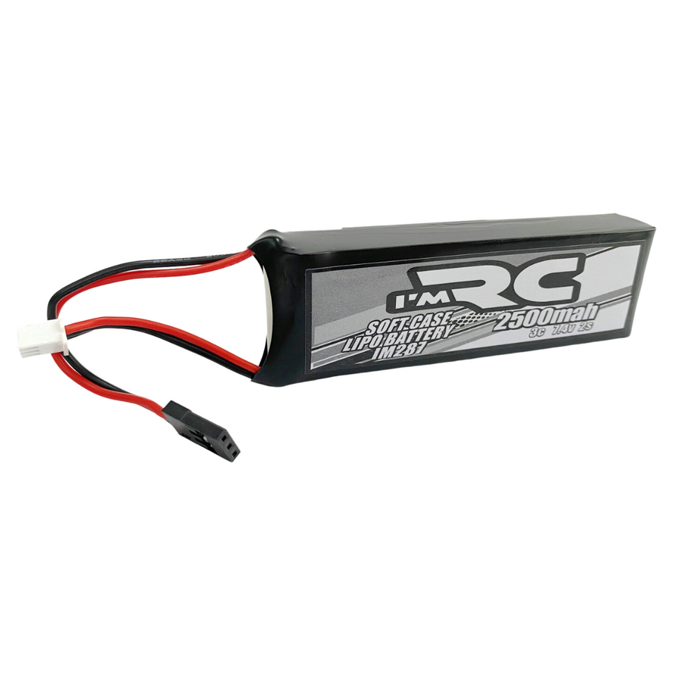 IM RC 2500mAh 3C 7.4V Soft Case Lipo Battery w/JR Plug IM287