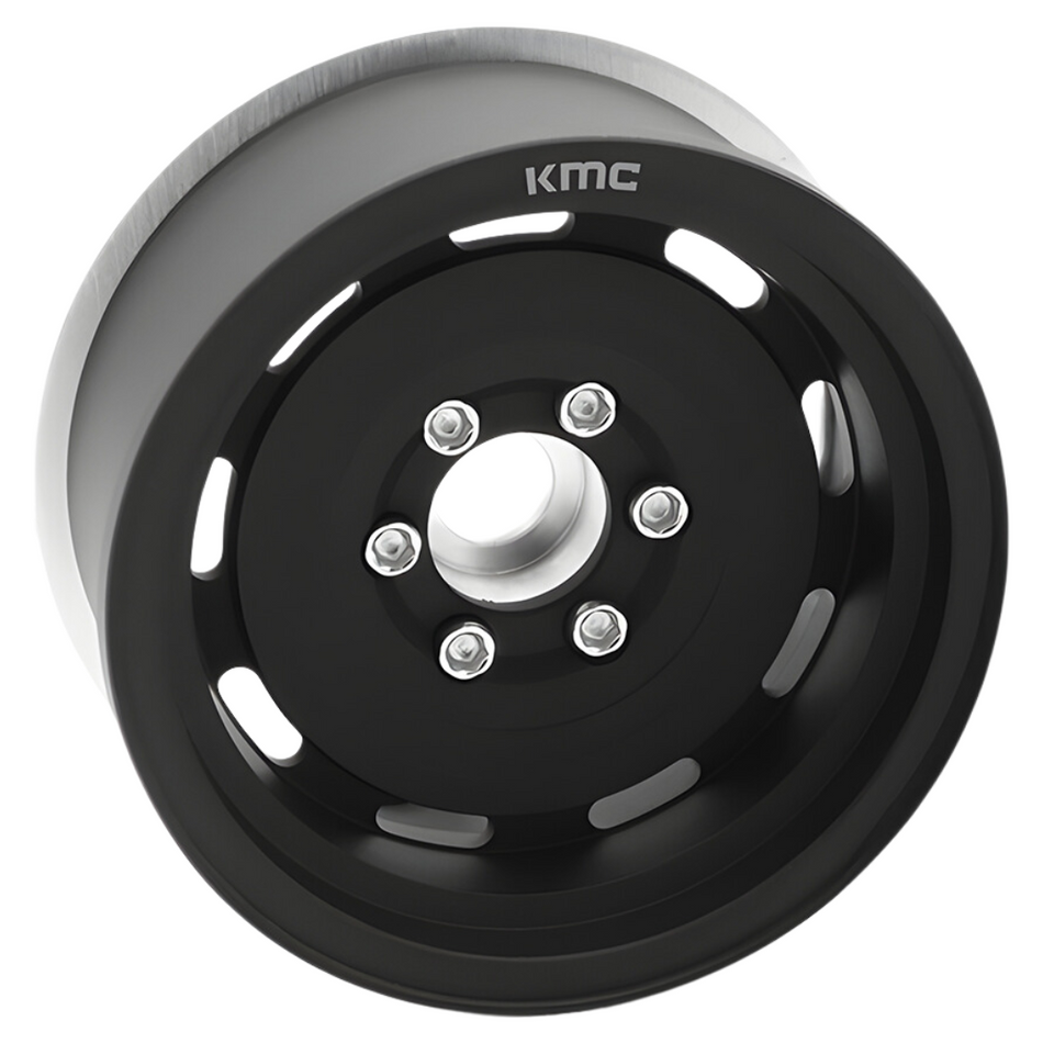Incision KMC 1.9 Roswell Black Anodized RC Crawler Beadlock Wheels KM720