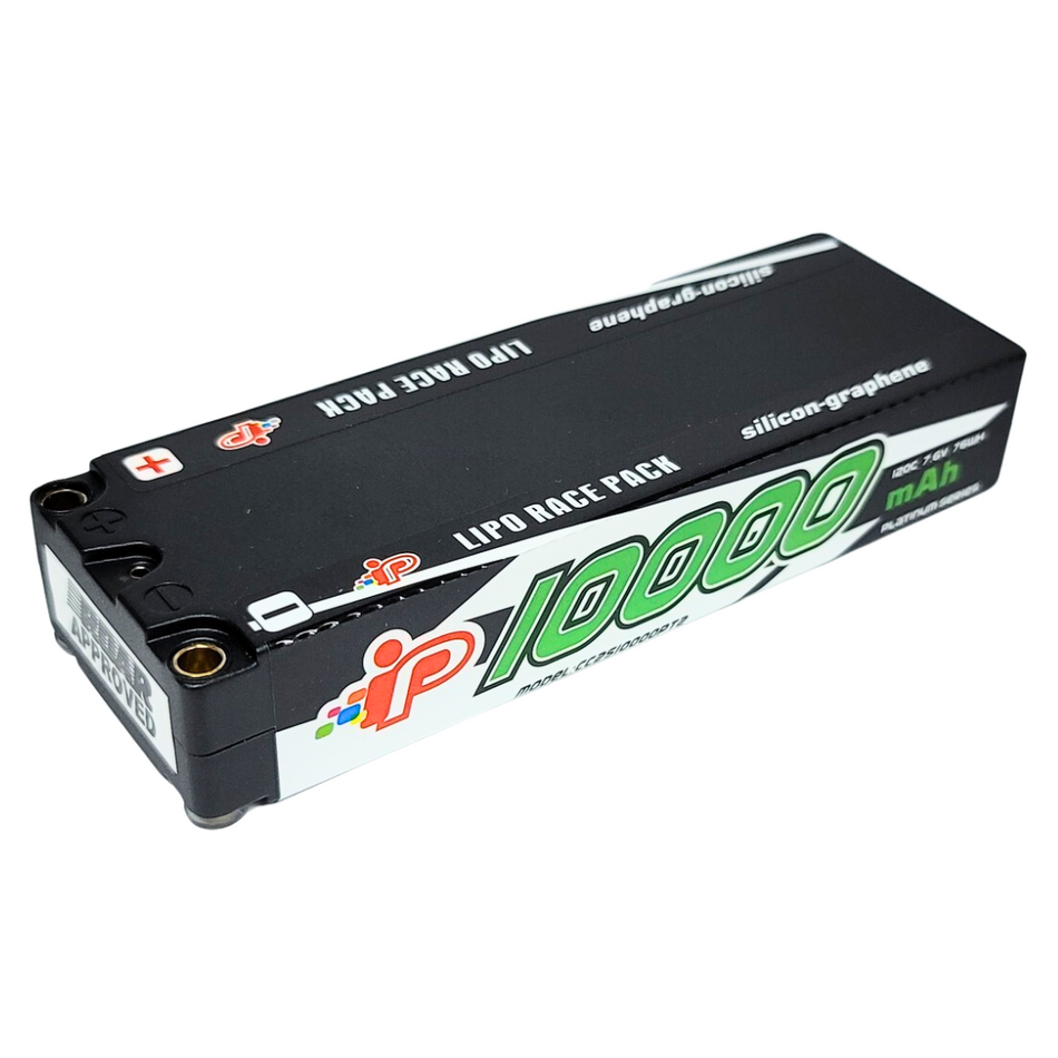Intellect 10000mAh 7.6v 120C Graphene LiPo Battery Stick Pack INTL10000-2S-PT2