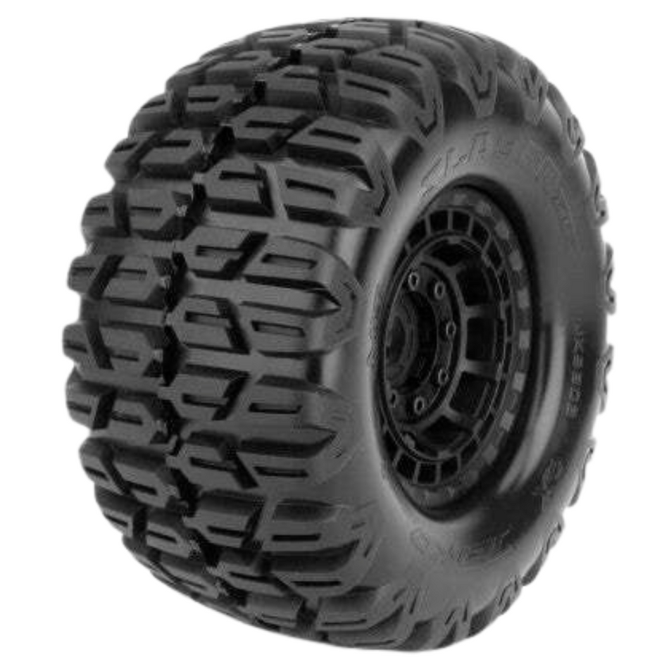 Jetko Slayer Short Course Wheels & Belted Tyres 2pcs 1/10 12mm 17mm JKO3104CBMSGB