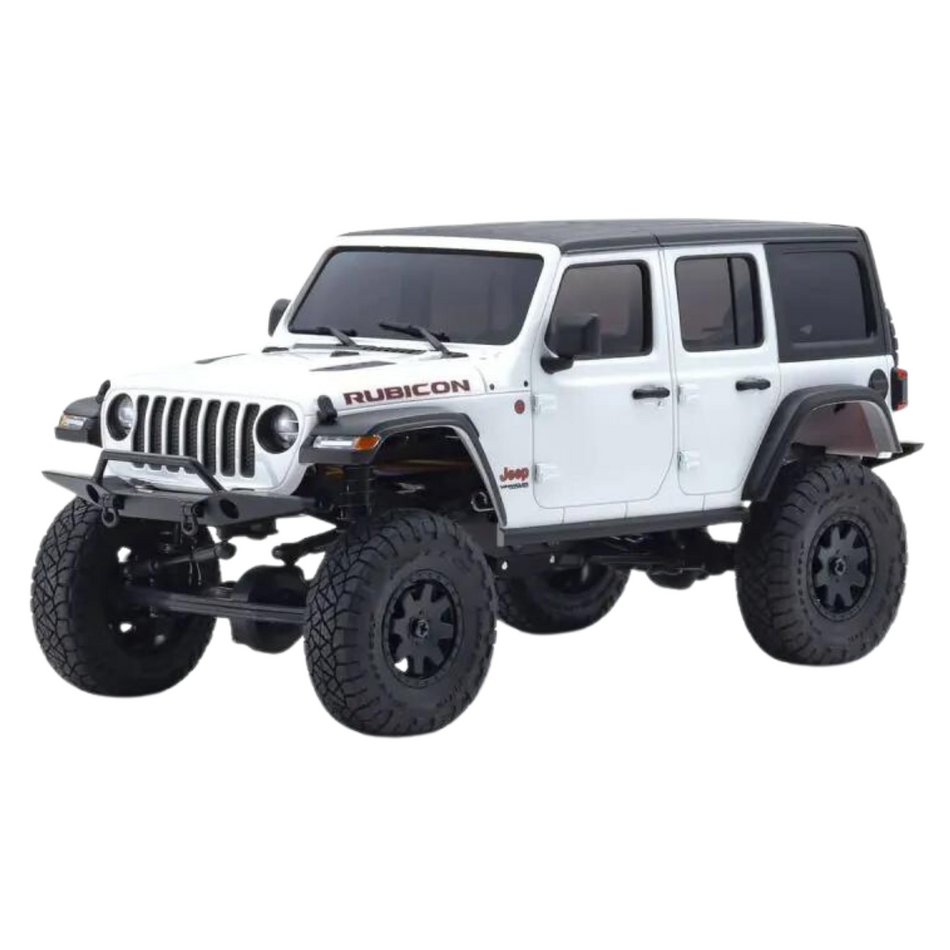 Kyosho Jeep Wrangler Rubicon 1/24 Mini-Z 4x4 RTR RC Rock Crawler (White) 32521W