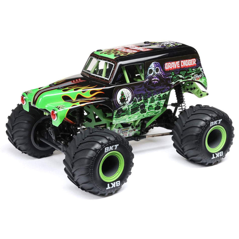 Losi Mini LMT 1/18 4X4 Brushed RTR RC Monster Truck, Grave Digger LOS01026T1