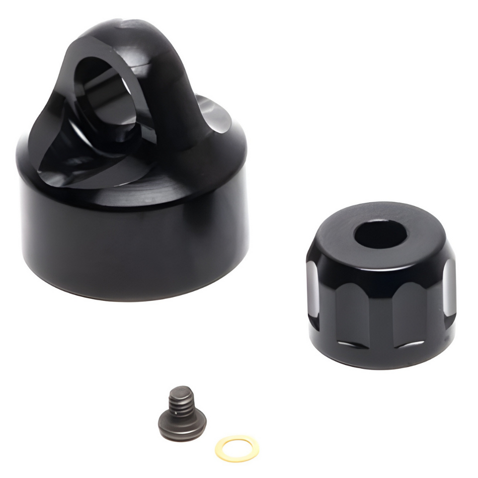 Losi Aluminium Shock Cap Set, Black, ProMoto-MX LOS363001