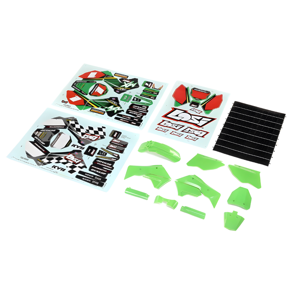 Losi Green Plastics with Wraps For Promoto-MX LOS260002