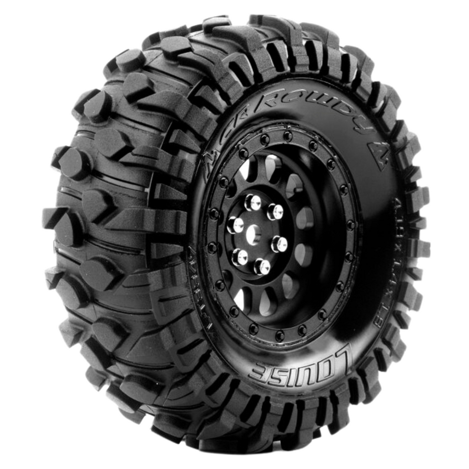 Louise CR Rowdy Rock Crawler Wheels & Tyres Super Soft 12mm Black L-T3347VB