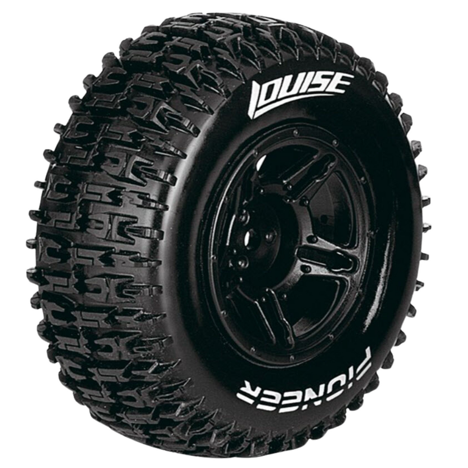 Louise SC Pioneer 1/10 Rear Short Course Tyres Mounted 12mm Hex 2pc 3148SBTF