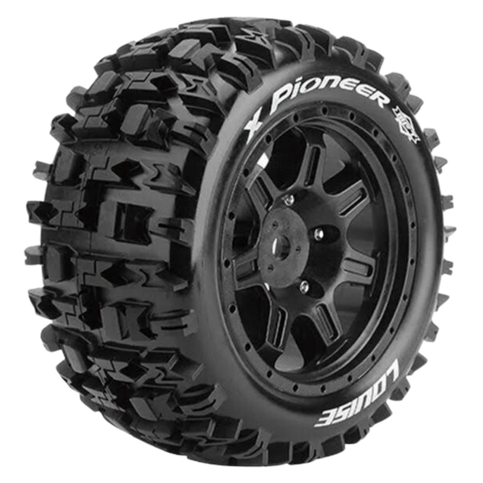 Louise X-Pioneer X-MAXX Tyres on Black Spoke Wheels 2pcs L-T3296B