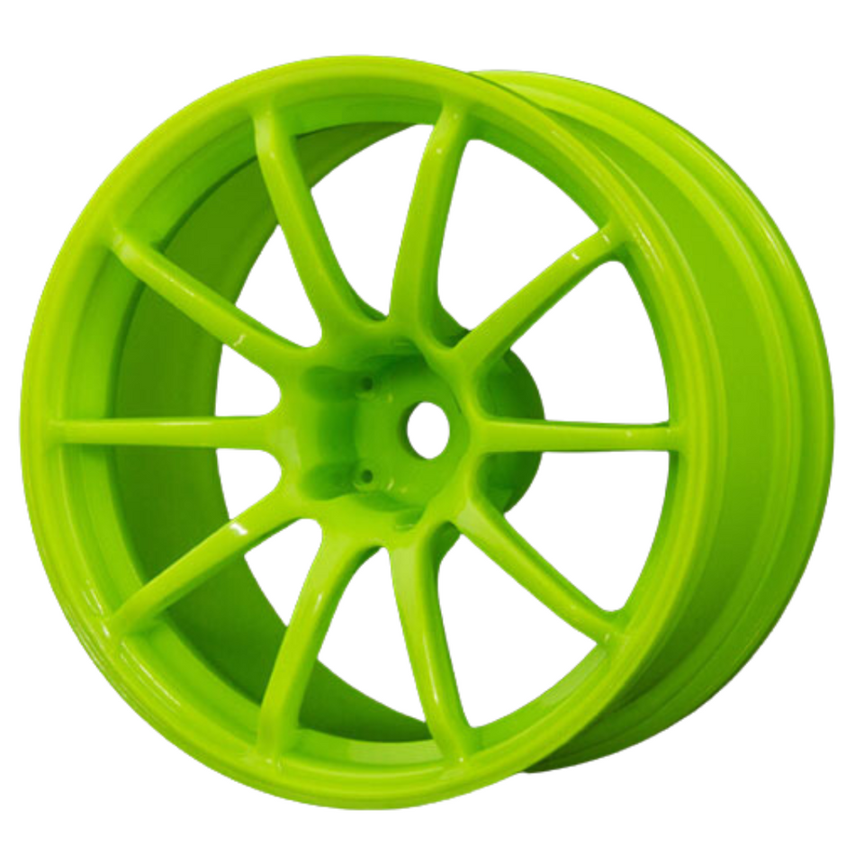 MST Green RS II RC Drift Wheels 1/10 (4pcs) +7 Offset 102069AG