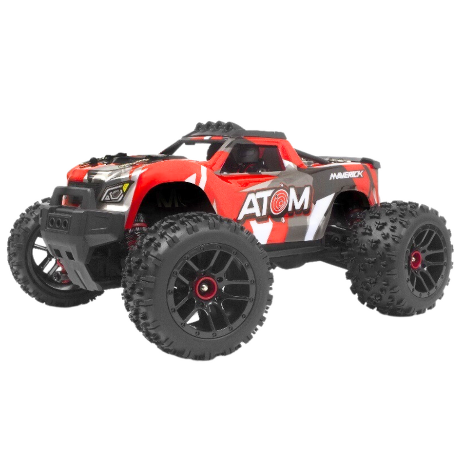 Maverick Atom 4WD Electric 1/18 RTR RC Monster Truck Red 150501