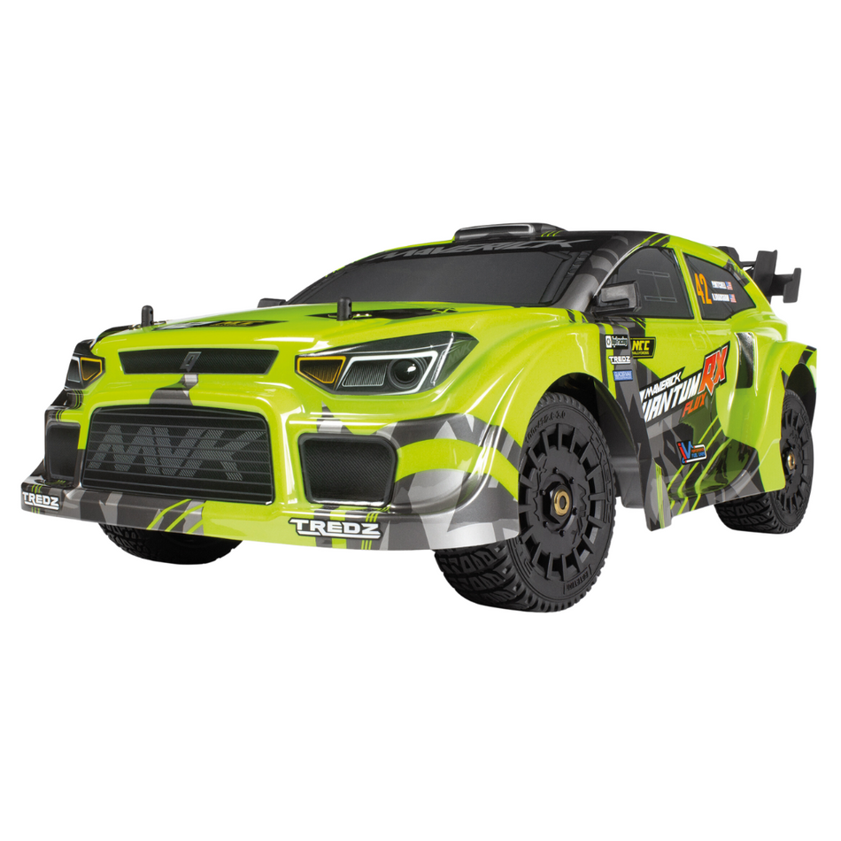 Maverick QuantumRX Flux 4S 1/8th Brushless 4WD RTR RC Rally Car Fluoro Green 150361