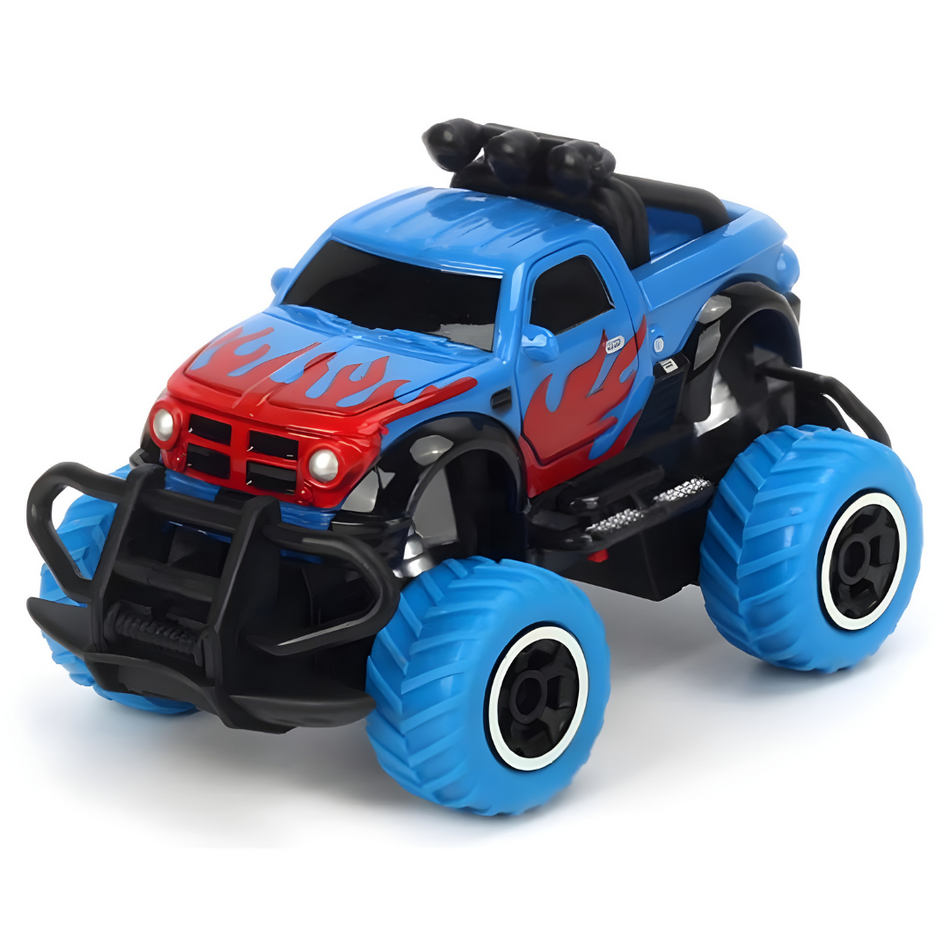Mini Dino RC Car Toy 1/43 4 Channel Super Small RTR Monster Truck (Blue) 6146R-B