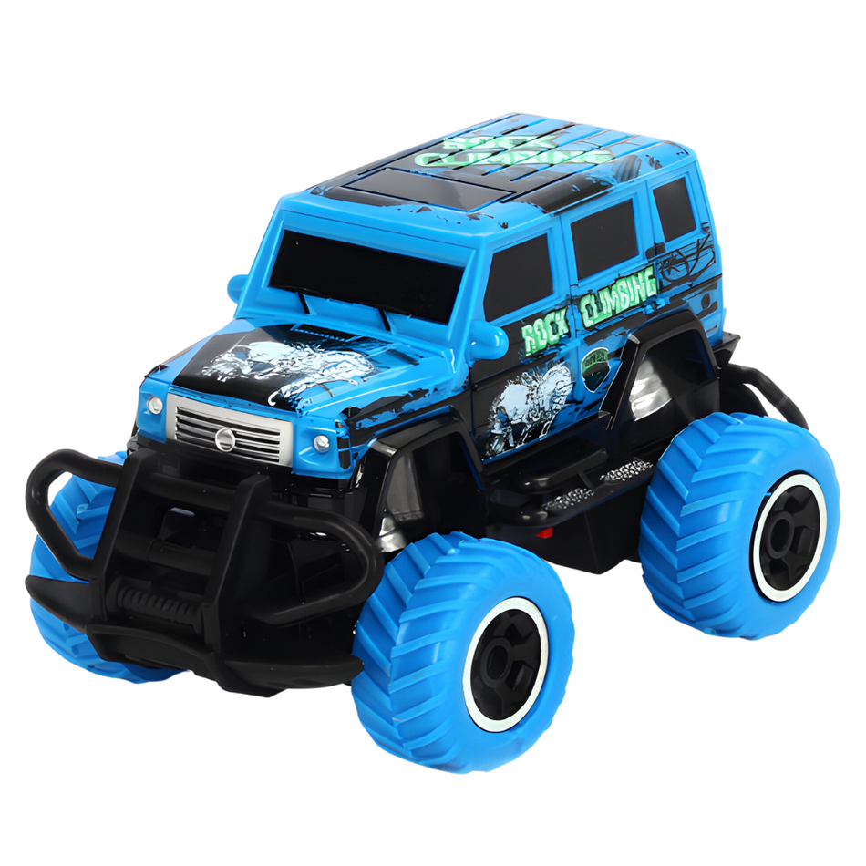 Mini Dino RC Car Toy 1/43 4 Channel Super Small RTR Monster Truck (Blue) 6146T-B