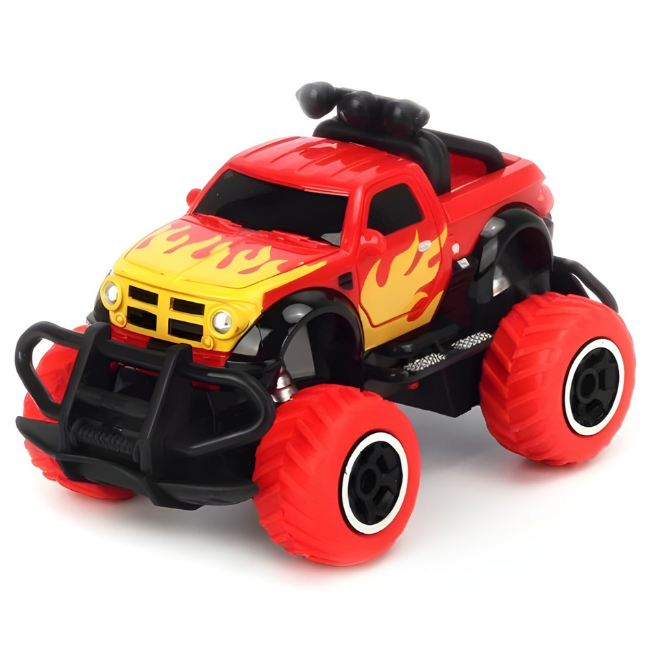 Mini Dino RC Car Toy 1/43 4 Channel Super Small RTR Monster Truck (Red) 6146R-R