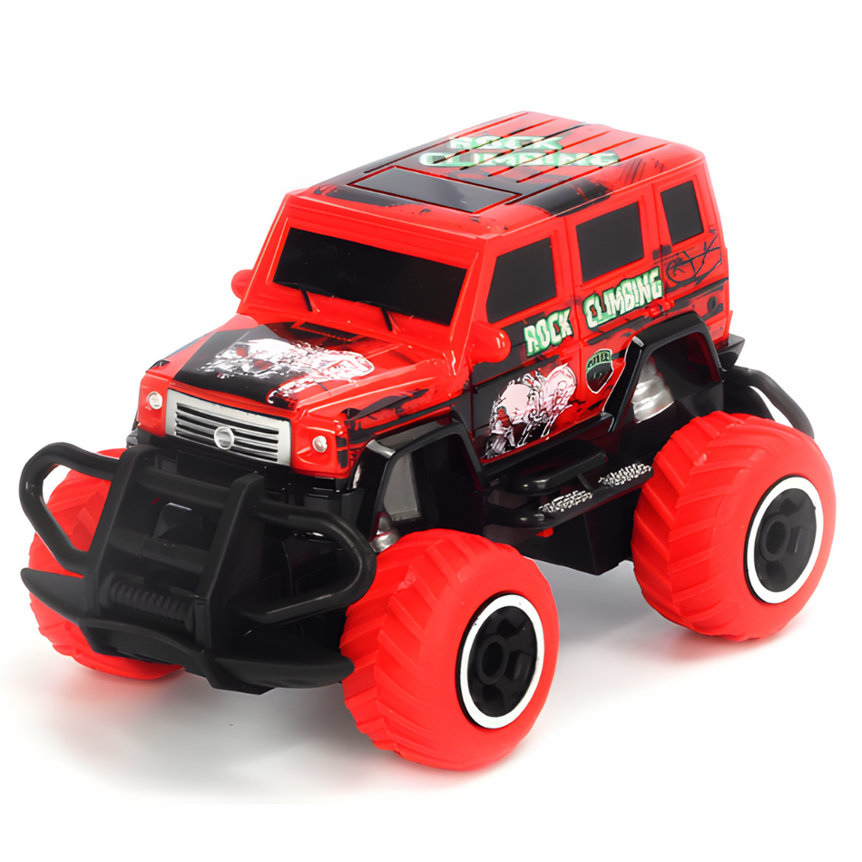 Mini Dino RC Car Toy 1/43 4 Channel Super Small RTR Monster Truck (Red) 6146T-R