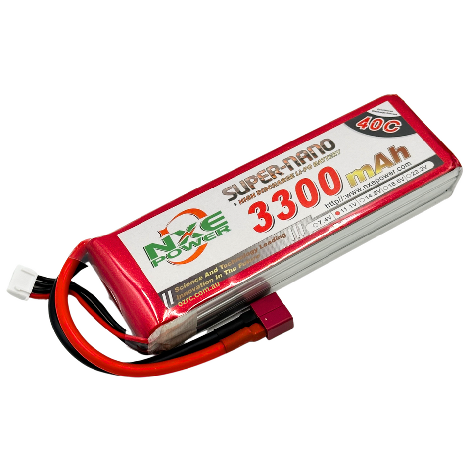NXE Power 3300mah 3S 11.1v 40c LiPo Battery w/ Deans Connector