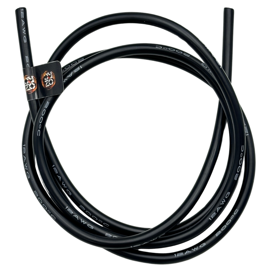 OZRC Black 12awg Cable 1m Length