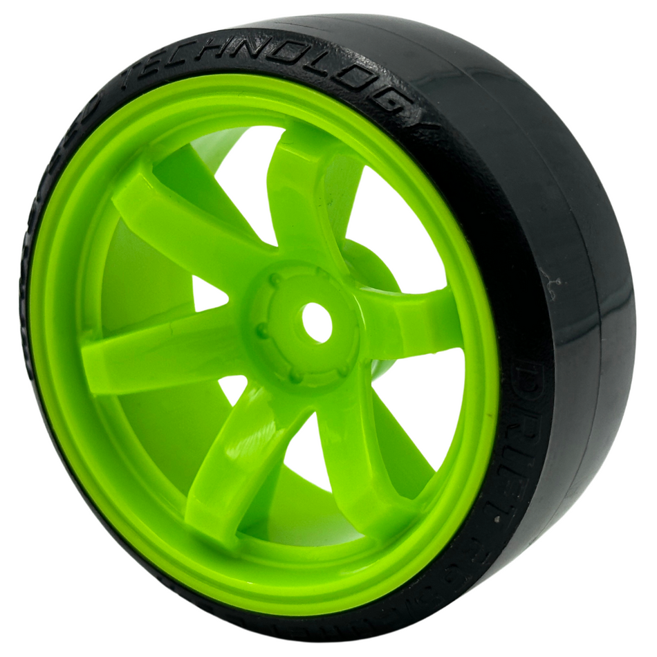 OZRC Green Drift Wheels w/ Tyres Complete set for On-road 1/10 4pcs