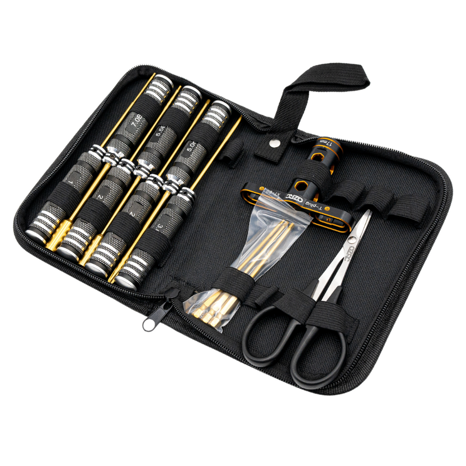 OZRC Ultimate Tools Kit 12pcs W/ Carry Case, Hobby & RC Car Tools