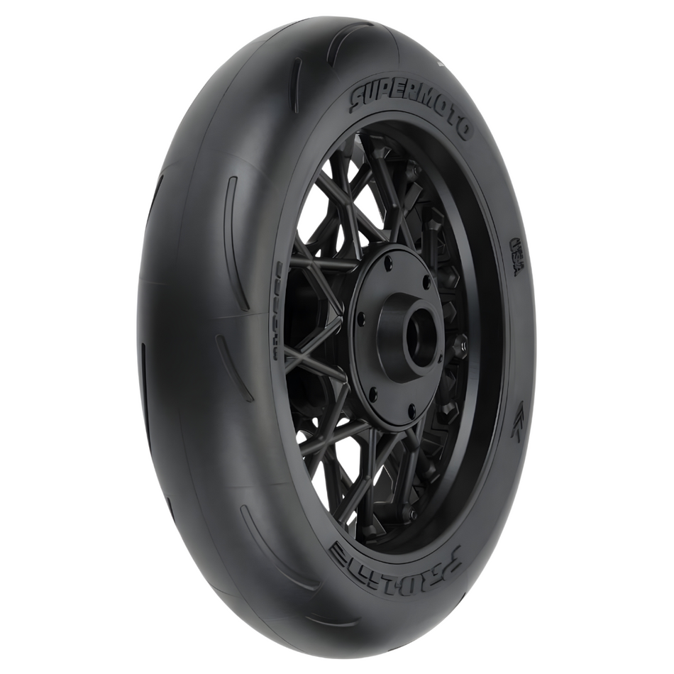 Proline 1/4 Supermoto S3 Mounted Front Tyre, Promoto-MX PRO1022210