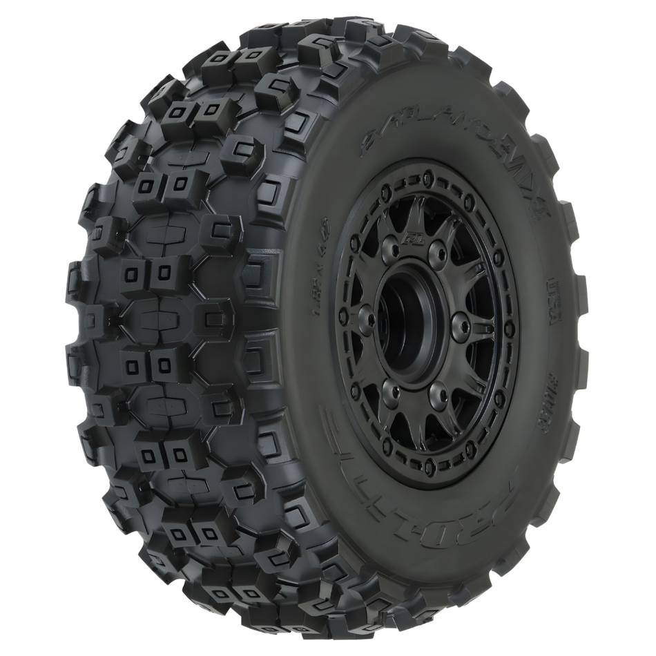 Proline Badlands MX Wheels & Tyres Slash 2WD/4WD (2) 1/10 12mm PR10156-10