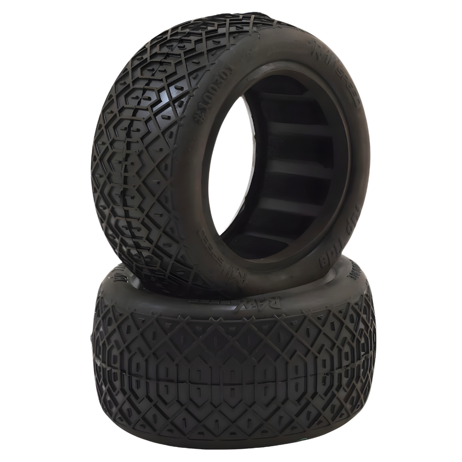 Raw Speed Rip Tide 2.2" 1/10 Rear Buggy Tyres 2pcs (Soft Long Wear) RS100301SLB