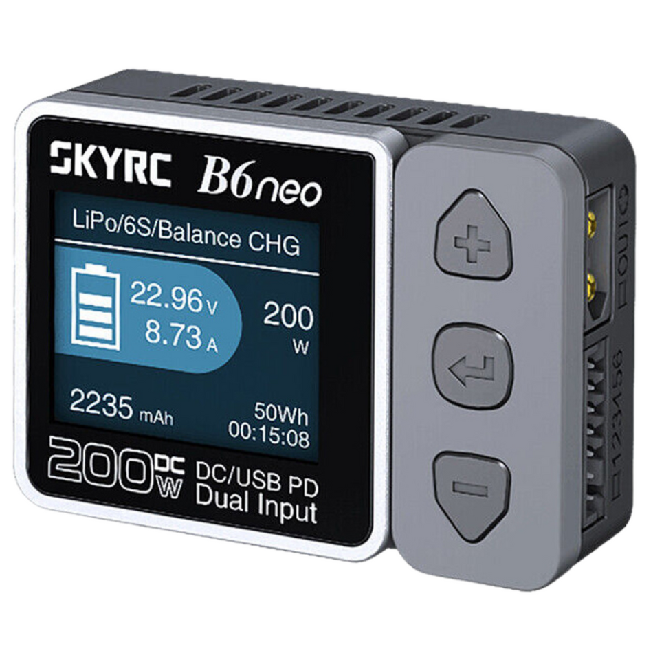 SkyRC B6 NEO 200W DC Smart Charger With DC/PD Dual Input (Grey) SK-100198-02