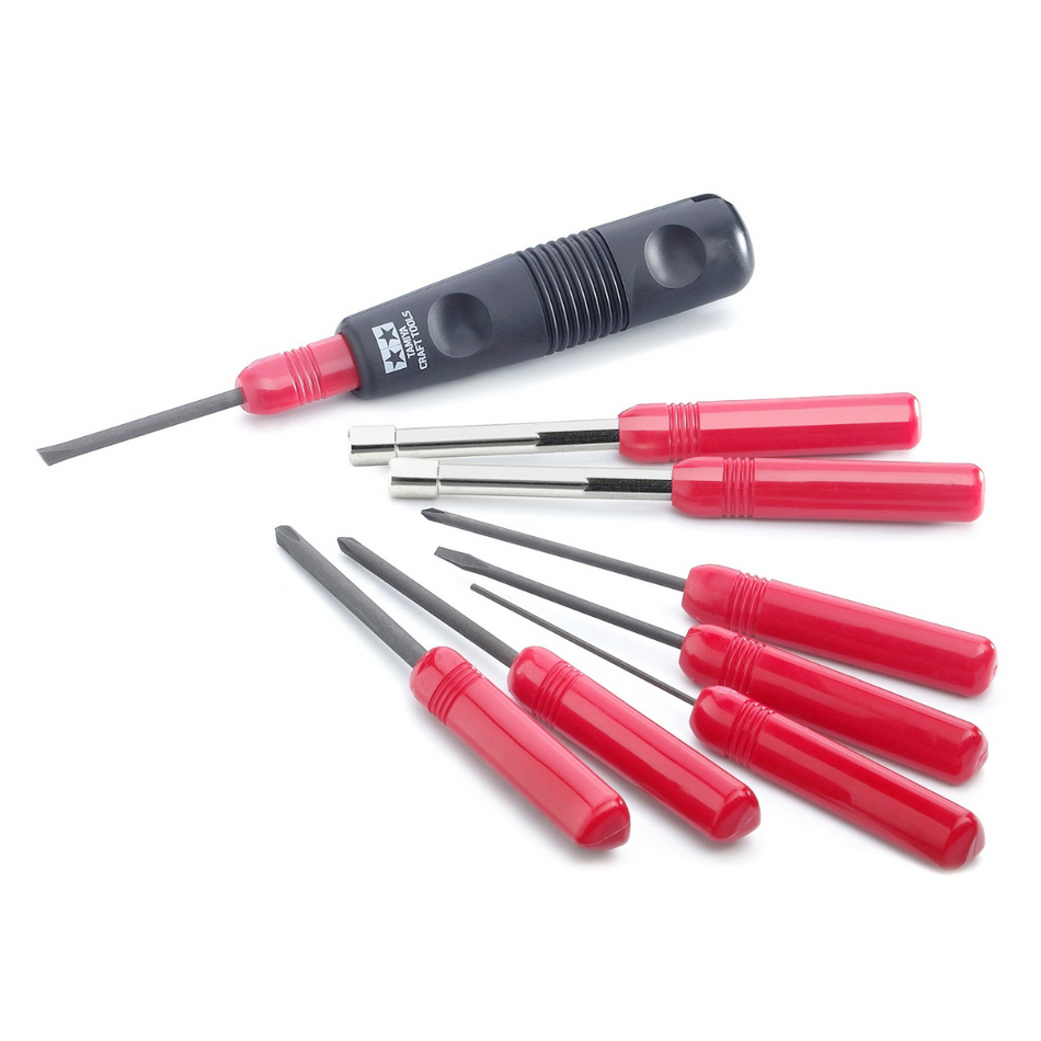 Tamiya Complete Screwdriver & Tool Set For Kit Assembly 8pcs 74023