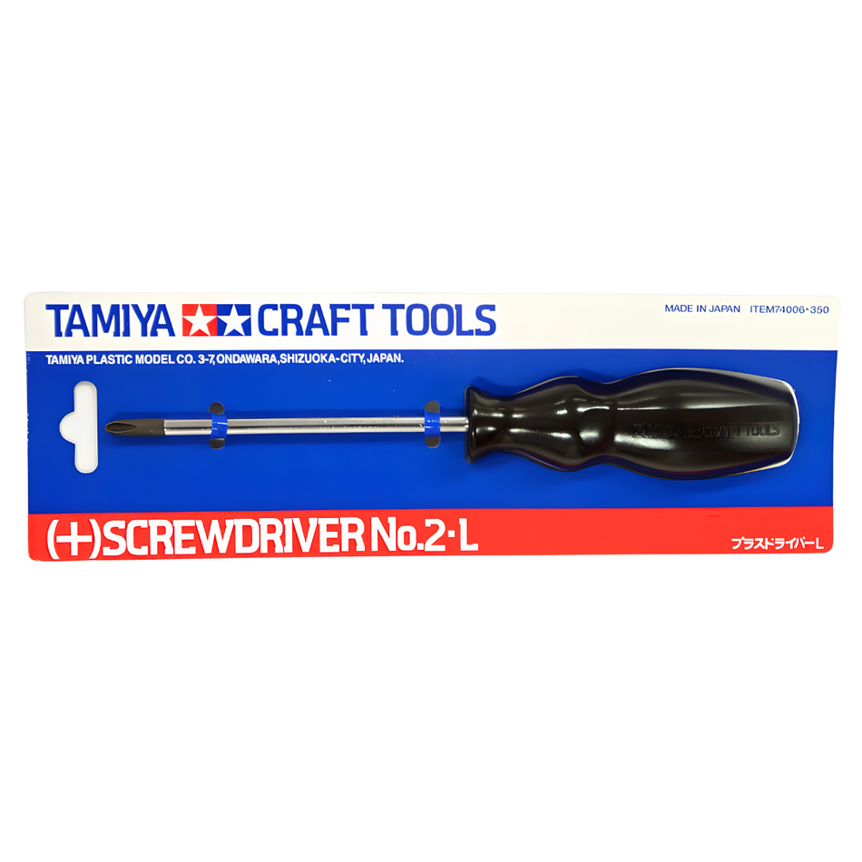Tamiya Craft Tools (+) Phillips Screwdriver No.2 L JIS 74006