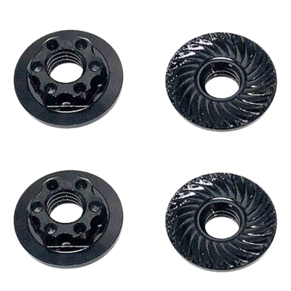 Team Associated FT M4 Low Profile Wheel Nuts (Black) 4pcs 92254
