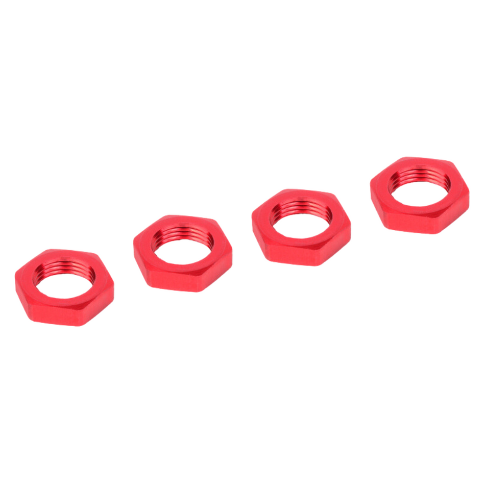 Team Corally Aluminium Wheel Nuts (Red/17mm Hex) 4pcs C-00180-230