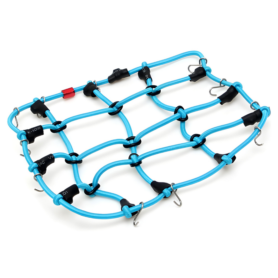Team Raffee Co. Scale Accessories Luggage Net with Hooks 15x9cm RC Crawler Blue