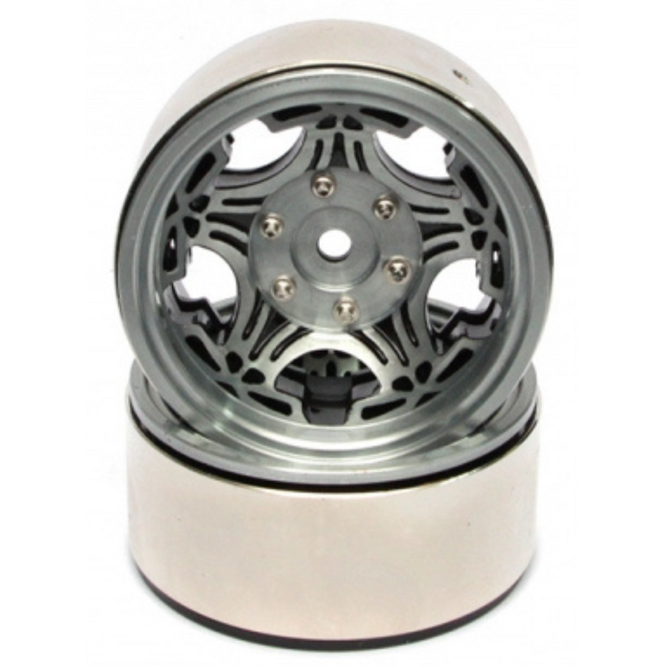 Team Raffee Devil-5 1.9 High Mass Beadlock Aluminium Wheels (2) BRW760909