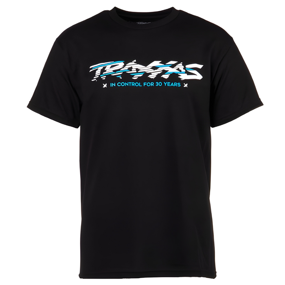 Traxxas 30 Year Anniversary Black T-Shirt Sliced Logo Large Size 1373-L