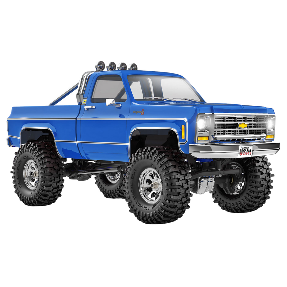 Traxxas TRX-4M Chevy K10 High Trail Edition 1/18 RTR RC Rock Crawler Blue 97064-1