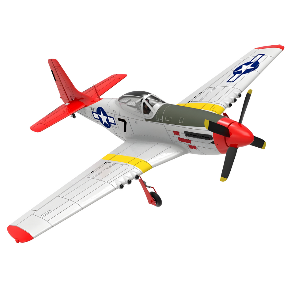 Volantex P-51D Mustang 750mm RTF RC Plane Warbird W/ Gyro FX-76801RR