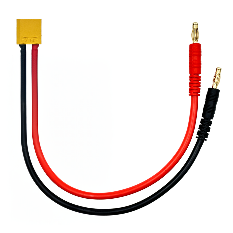 XT60 Charge Lead Cable w/ 4mm Bullets 20cm
