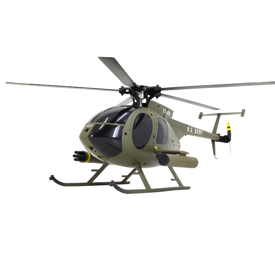YX RC C189 MD500E 6 Axis Gyro 320mm Scale RTF RC Helicopter W/ Weapons Green