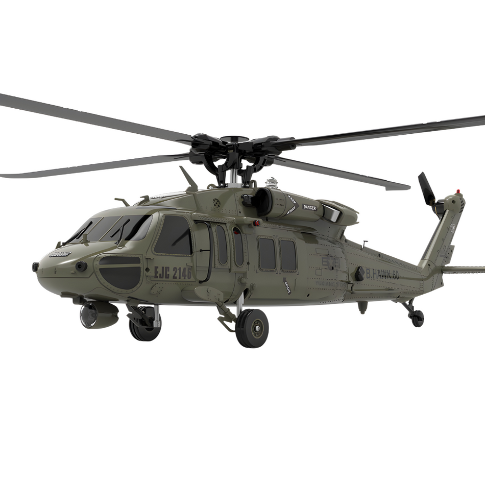 YX RC UH-60 Black Hawk 425mm 6 Axis Gyro Stabilized RTF RC Helicopter F09