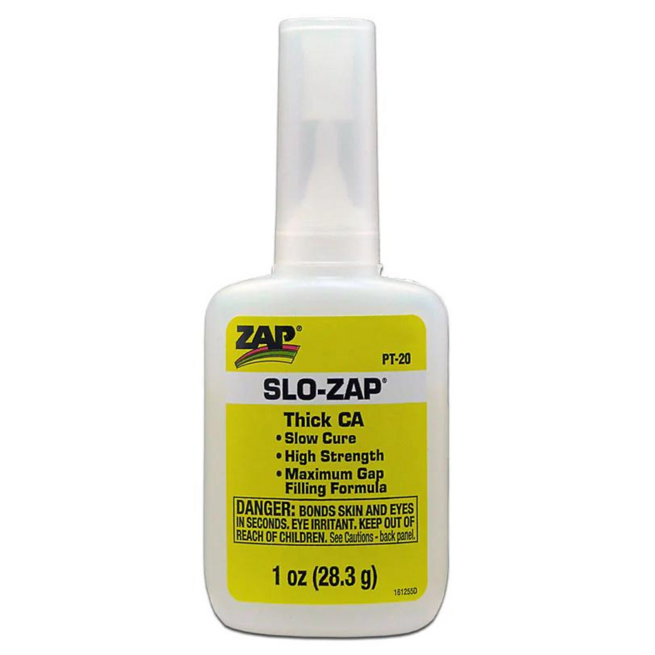 ZAP PT-20 1oz. 28.3g Yellow Slo-Zap CA Glue Cyanoacrylate A37A