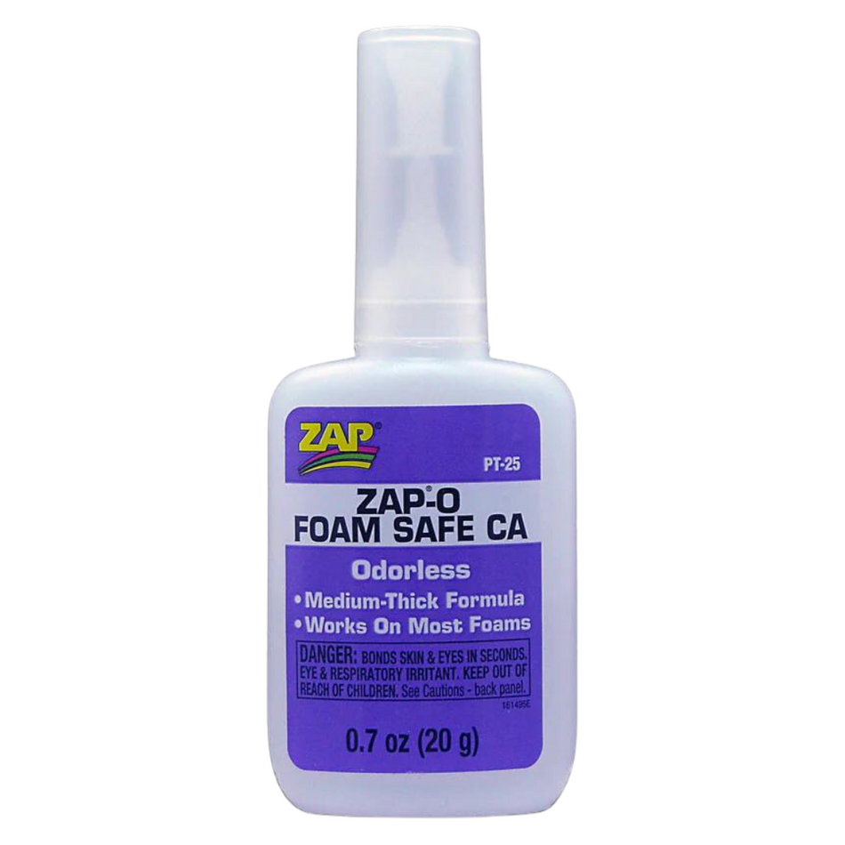 ZAP PT-25 0.7oz. 20g ZAP-O Foam Safe CA Cyanoacrylate Odorless Glue A29B